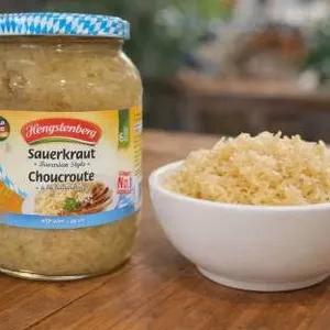 Hengstenberg Sauerkraut Bavarian Style With Wine, 720ml, Lot of 11 Jars