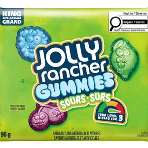Jolly Rancher Gummies Sours Sour Level Pack with 12 x 96g Bags