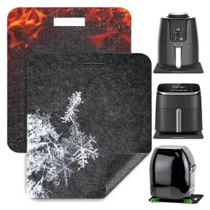 Siudangka  Heat Resistant Mat for Air Fryer with Sliding Function, 2 Pcs 12 * 14 in Heat Resistant P
