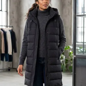 Sanctuary Women’s Hooded Sleeveless Puffer Vest, Size Large