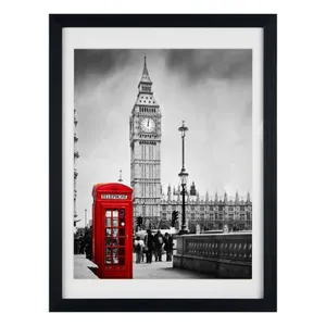 12×16 Picture Frame Display with Strengthened Glass and Black Finish