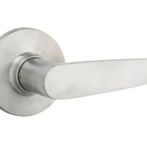 Kwikset Safe Lock Passage Levers Winston Satin Chrome