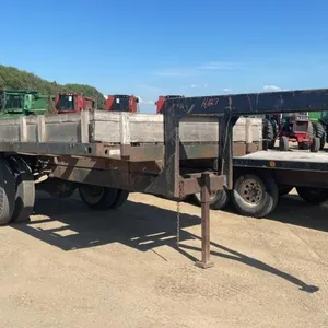 8' x 14' S/A gooseneck flat deck trailer (NO TOD), H127