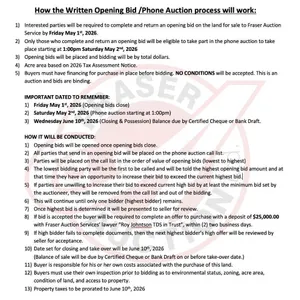 HOW THE BIDDING PROCESS WILL WORK: