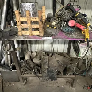 Steel Table w/ Mini Vise, Assorted Tubing, Parts & Power Tools
 UNRESERVED