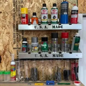 WALL MOUNT HOLDER AND CONTENTS