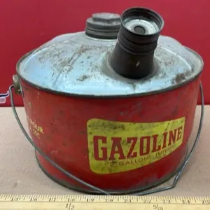Vintage 2 gal Gas Can.