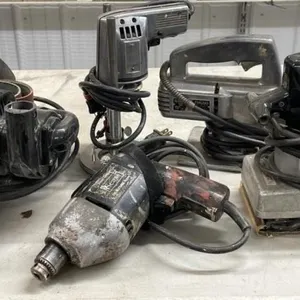 Family of Old Electric Corded Tools.