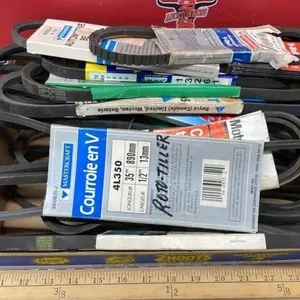 Tray of Belts.