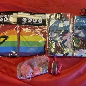 3 Pr Variety Pack Socks - 2 Face Masks