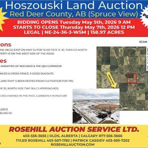 Estate of Helen & Tony Hoszouski Land Auction
