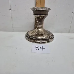 Sterling Silver Candlestick Holder