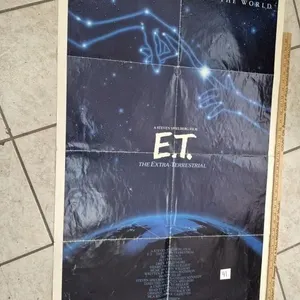 Vintage ET Movie Poster 401/2 X 26 1/2 Inches