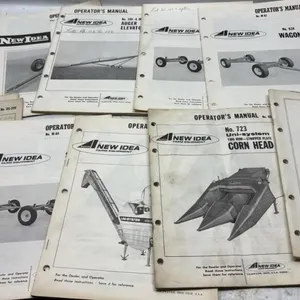 New Idea Farm Equipment Manual lot