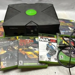 Original XBOX Video Game Console & Games lot