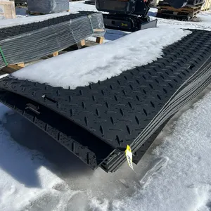 IRGPM GROUND PROTECTION MAT GROUND PROTECTION MATS 4FT(W)X8FT(L) X 1/2" DIAMOND PLATED/SMOOTHPLATE TREAD DESIGN, CRUSH RATING:240 PSL  (TIMES THE MONE