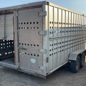 24' Homemade T/A Aluminum stock trailer, VIN: N/A, H199, Owner: Joshua E Willey, Seller: Fraser Auction________________ **TOD in office**