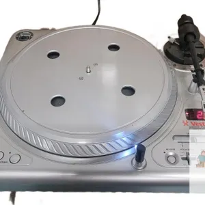 Vestax PDX-2300 Professional DJ / Scratch Artist Direct Drive Turntable w/ Stanton Headshell & D5200SK Cartridge #35U050048 Tested Powers Up , Pla
