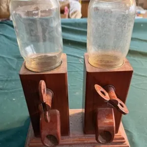 Vintage Wooden Candy or Nut Dispenser
