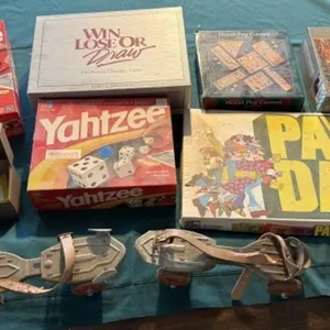Vintage Skates, 5+/- Games, 1 Puzzle