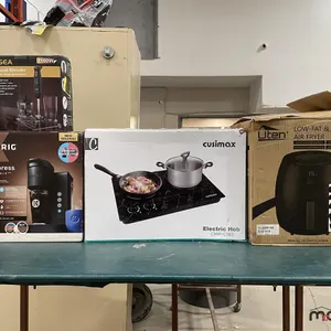 Keurig Coffee Maker, 5-In-1 Hand Blender, Electric Stovetop & Air Fryer
 UNRESERVED