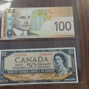 Bank of Canada 1954 $50 & 2004 $100 Banknotes
 UNRESERVED