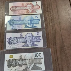 1986-91 Bank of Canada Uncirculated "Bird Series" $2, $5, $10 & $100 Banknotes
 UNRESERVED