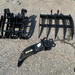 MIVA Mini Excavator 3-Piece Attachment Set (Rake, Ripper and Grapple)
 UNRESERVED