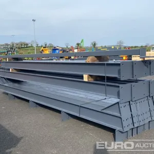 60' x 30' x 15' Steel Frame Building, 12.5 Roof Pitch, Purlin Cleats, Roof Bracing 
