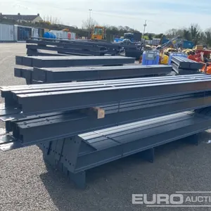45' × 20' x 12' Steel Frame Building, 12.5 Roof Pitch, Purlin Cleats 