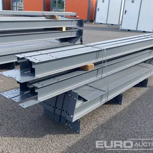 30' x 20' x 12' Steel Frame Building, 12.5 Roof Pitch, Purlin Cleats 