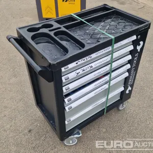 Unused Germany Tool Cart & Tools (Damaged) 