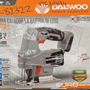 Unused Daewoo DALJS18-1 Lithium Jig Saw + Lithium Charger + Lithium Battery (6 of), DALID18-1 Lithium Impact Driver + Lithium Charger + Lithium Batter