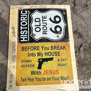 Unused Retro Signs 