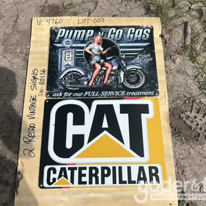 Unused Retro Signs 