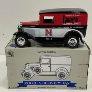 NIB Nebraska Huskers Die-Cast Model A Bank