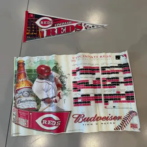 Mixed lot of Reds Pennant Budweiser Schedule