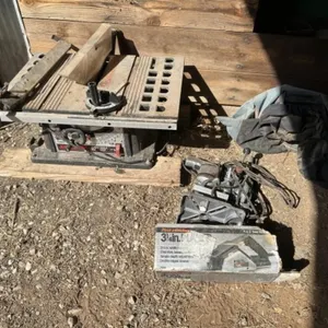 10in table saw, table rope drill press,