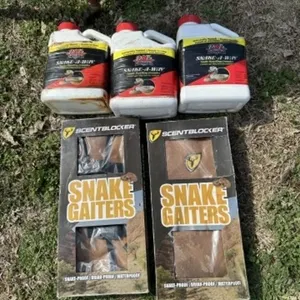 Snake gators, snake repellent