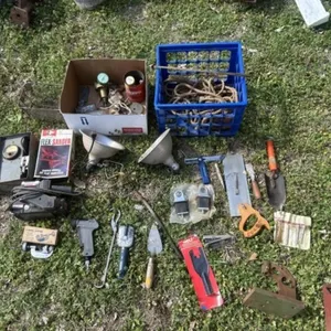 Battery cell tester, sander, tubing cutter, misc.