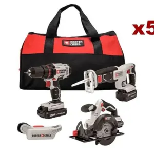 (TX) (5) Porter Cable "4 Tool Combo Kit