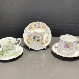 3 Royal Albert Teacups & Saucers