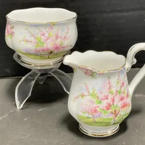 Royal Albert Blossom Time Creamer & Sugar Bowl