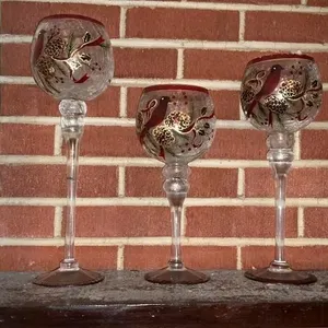 Glass mantle decor