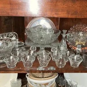 X37 pieces Crystal glassware lot