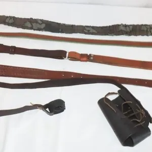 4 Leather & 1 Rubber Gun Sling