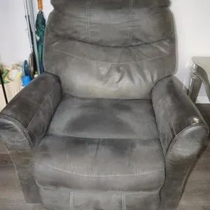 Grey Reclining Rocking Chair, 35"x37"x39"