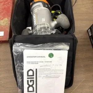 Ridgid Router, Bag & Manual
