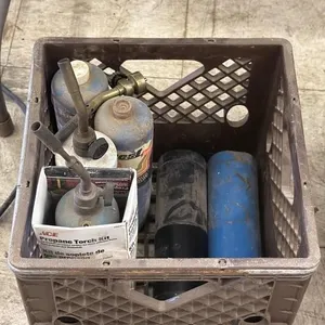(3) Propane Torch Heads, (2) Full Bottles (1)