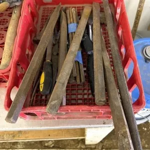 Large Chisels, Masonry Drills, File, Hatche